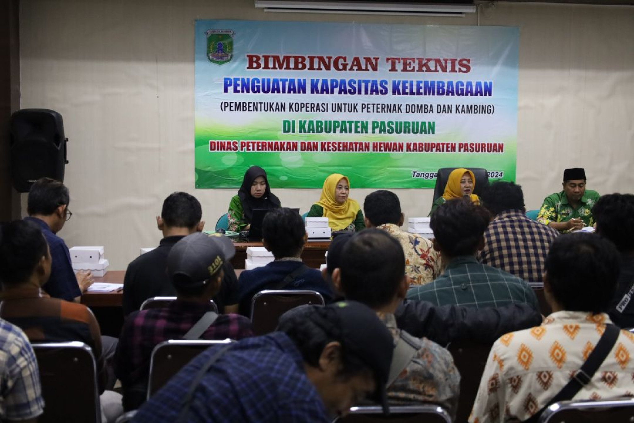 Bimbingan Teknis Penguatan Kapasitas Kelembagaan Pagi Peternak Unggas, Sapi, Domba dan Kambing di Kabupaten Pasuruan.