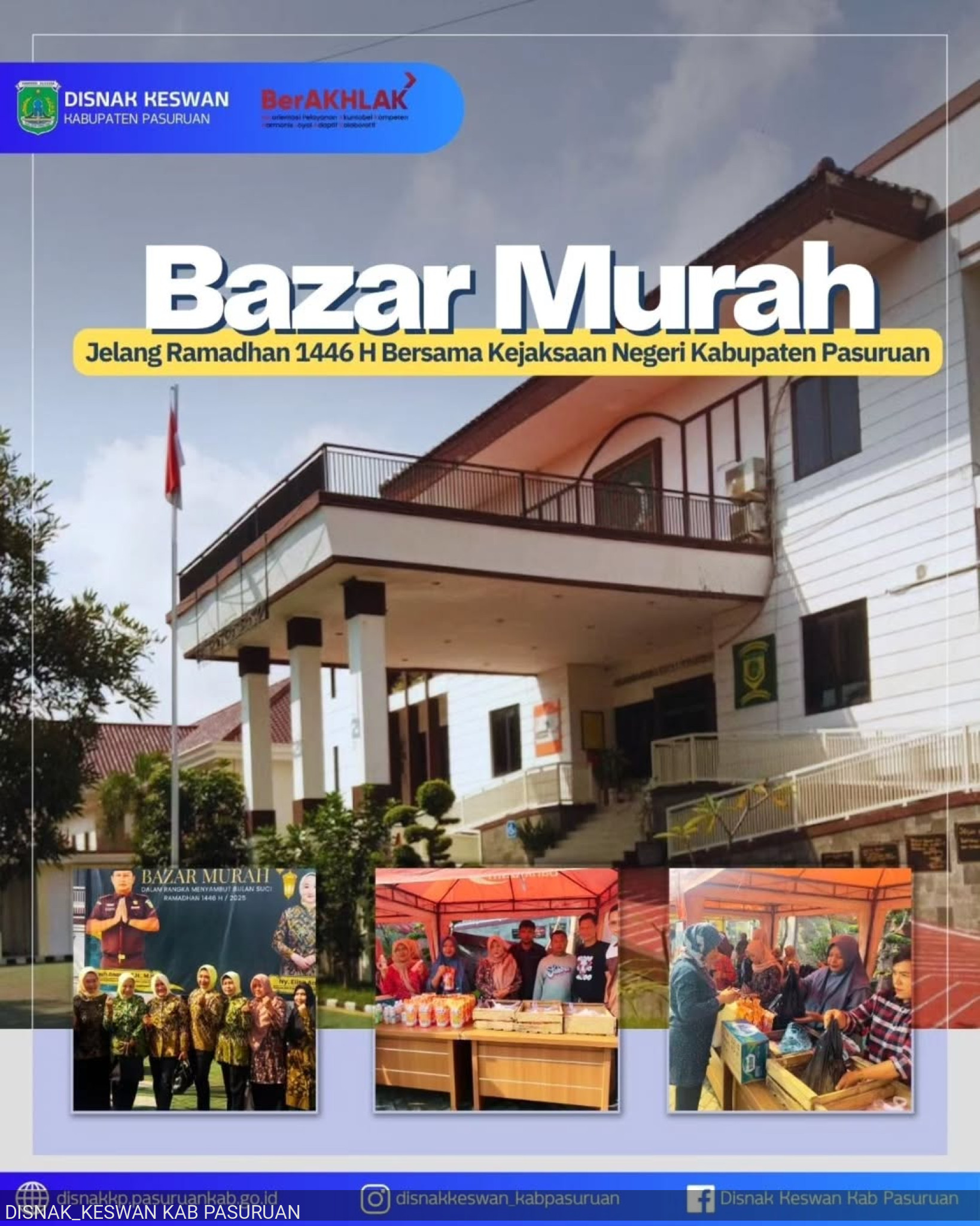 Bazar Murah Jelang Ramadhan1446 H Bersama Kejaksaan Negeri Kabupaten Pasuruan
